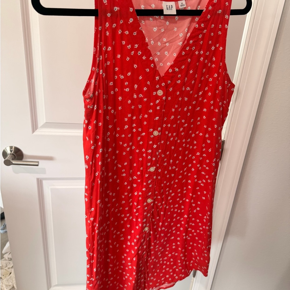 GAP Scarlet Floral Sleeveless Mini Dress
